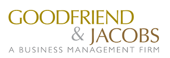 A green background with the words, " redfriends & jacque business management."