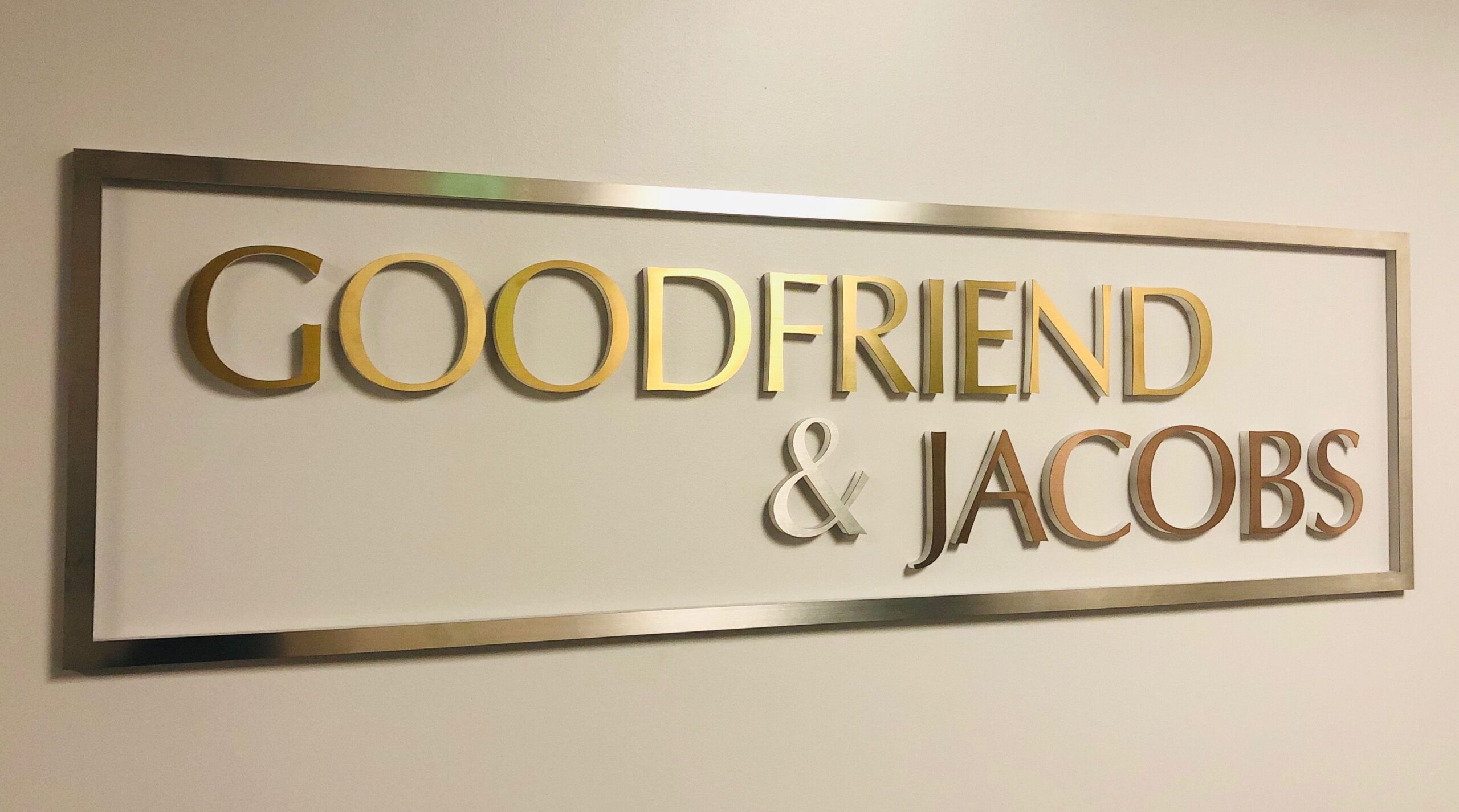 A sign that says goodfriends and jacque